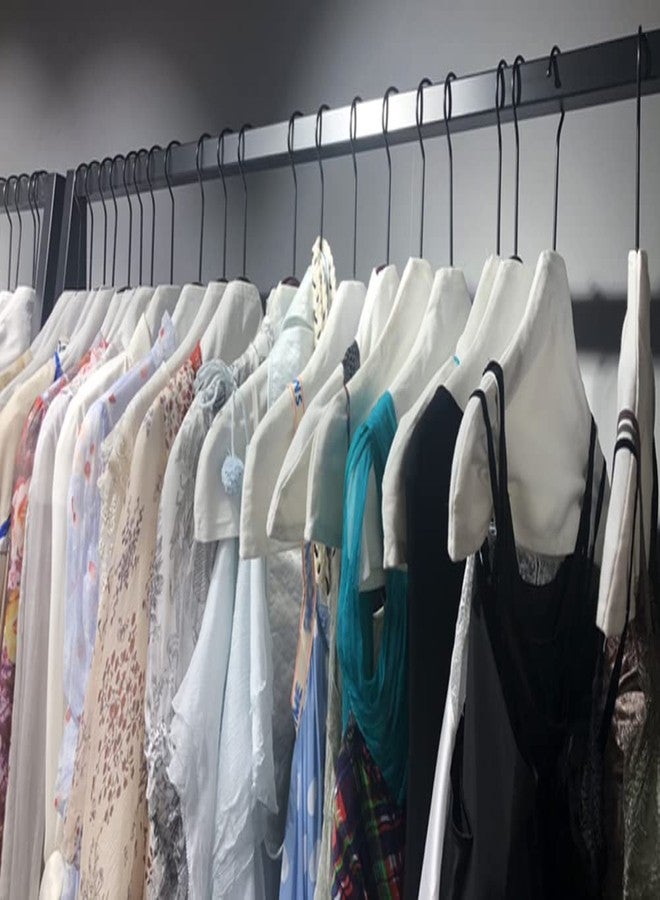 ليزنيرزم 4 قطع من أغطية قماشية مانعة للانزلاق لشماعات الملابس، مصنوعة من القطن والكتان، لدعم الملابس، مناسبة للاستخدام المنزلي أو في متاجر الملابس، 43 × 20 سم، أبيض - Image 5